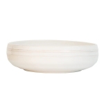 Bilbao 12\ Serving Bowl - Whitewash   Measurements: 12.0\L x 12.0\W x 3.5\H
Made in: Portugal
Made of: Ceramic
Volume: 3.5 Qt. 

Dishwasher, Oven, Microwave, and Freezer Safe 